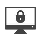 locked computer icon