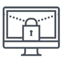 locked computer icon